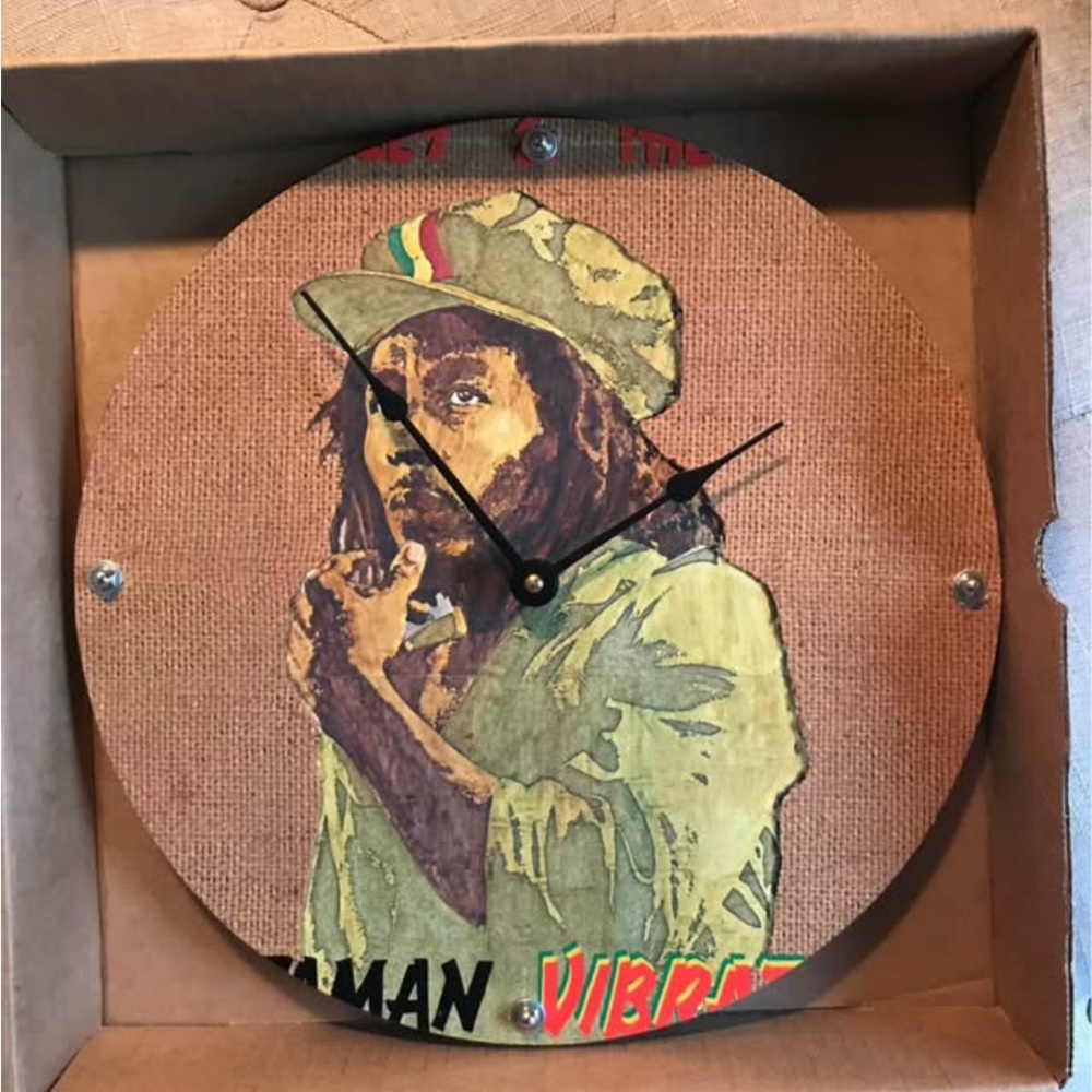 Brand New, never used  Bob Marley album clock